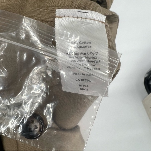 NWT Talbots Trench Wrap Dress Khaki Tan Poplin Dress - Picture 10 of 12